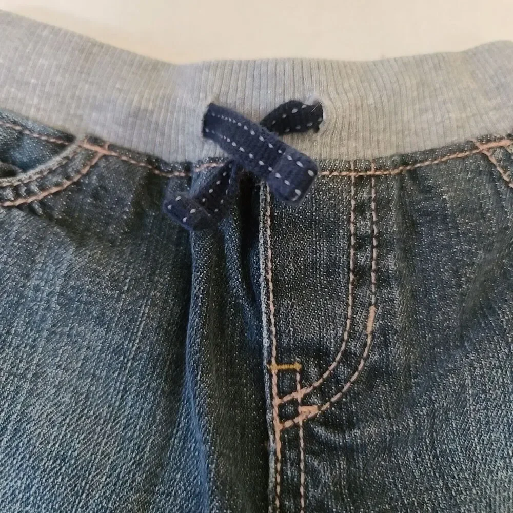 The Children's Place Adjustable Denim Jeans Size 6-9 Month Blue